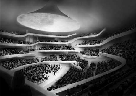 Modell der Elbphilharmonie in Hamburg